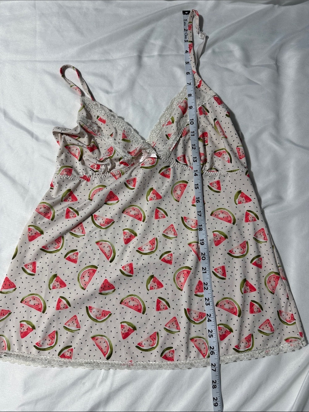 Y2K Marilyn Monroe Watermelon Print Babydoll Cami Top Cottagecore Coquette L - Picture 10 of 12